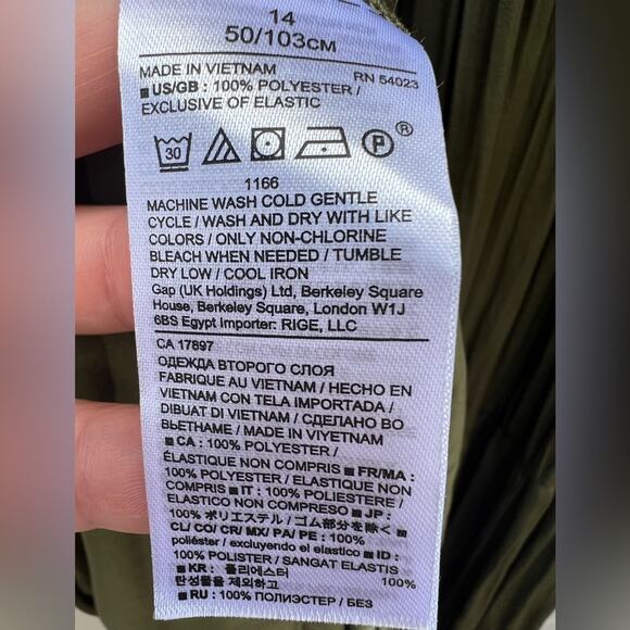 🆕 NWT Olive Green Maxi Dress Tiered Flowing Loose Bottom Skirt Button Down Top - Picture 6 of 8